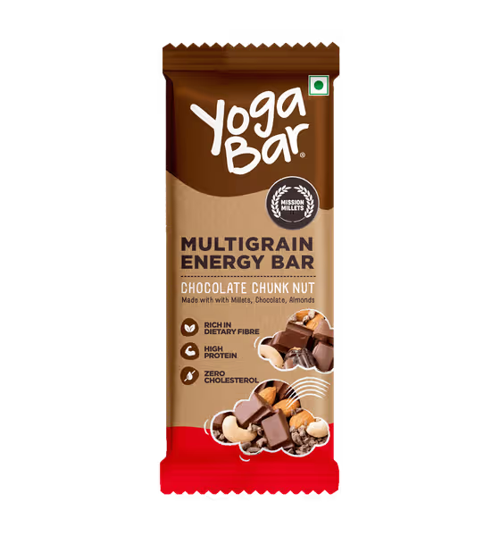 Yoga Bar Multigrain Chocolate Chunk Nut Energy Bar | 35 gm