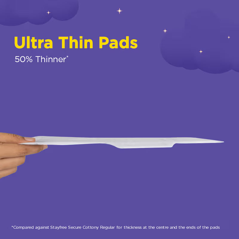 Stayfree DryMax All Nights Ultra Sanitary Pads with Dry Cover - XXL ( Pack of 14)