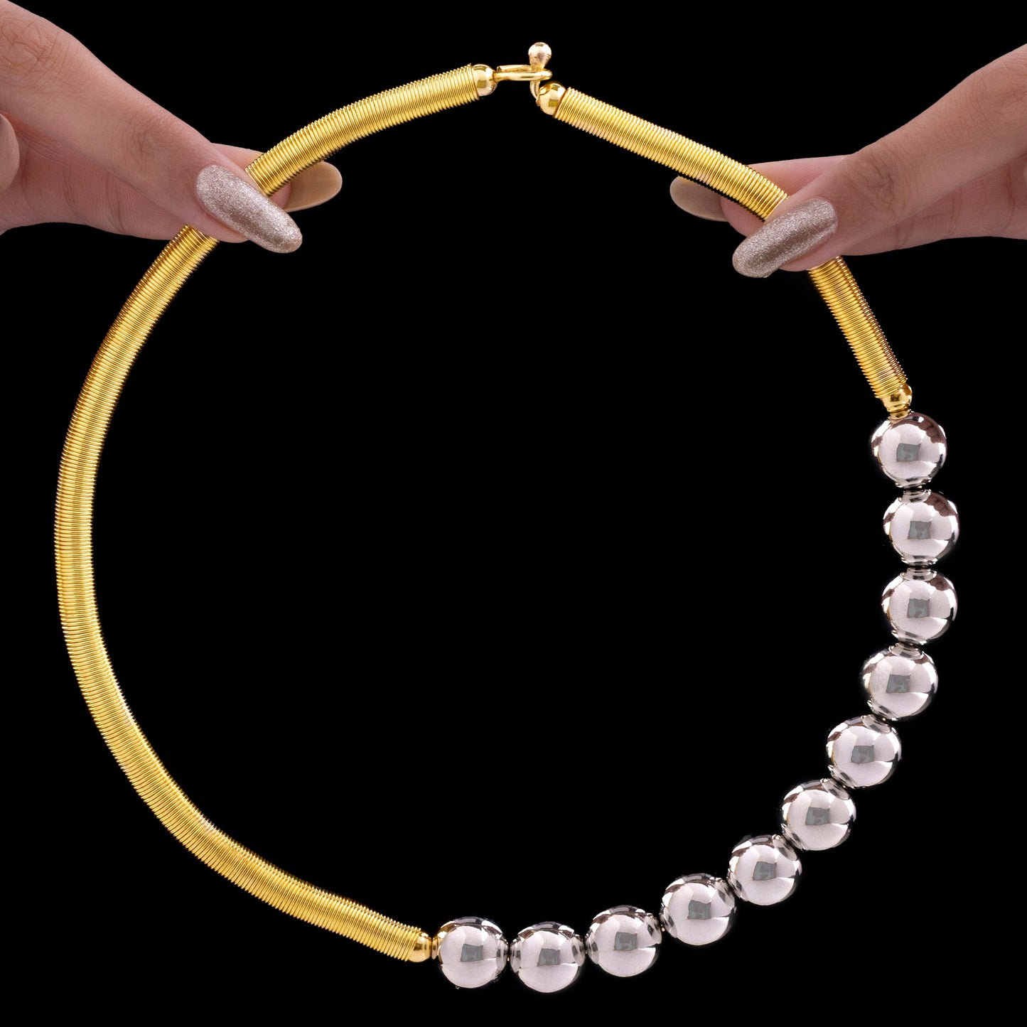 Spring & Balls Hasli Necklace