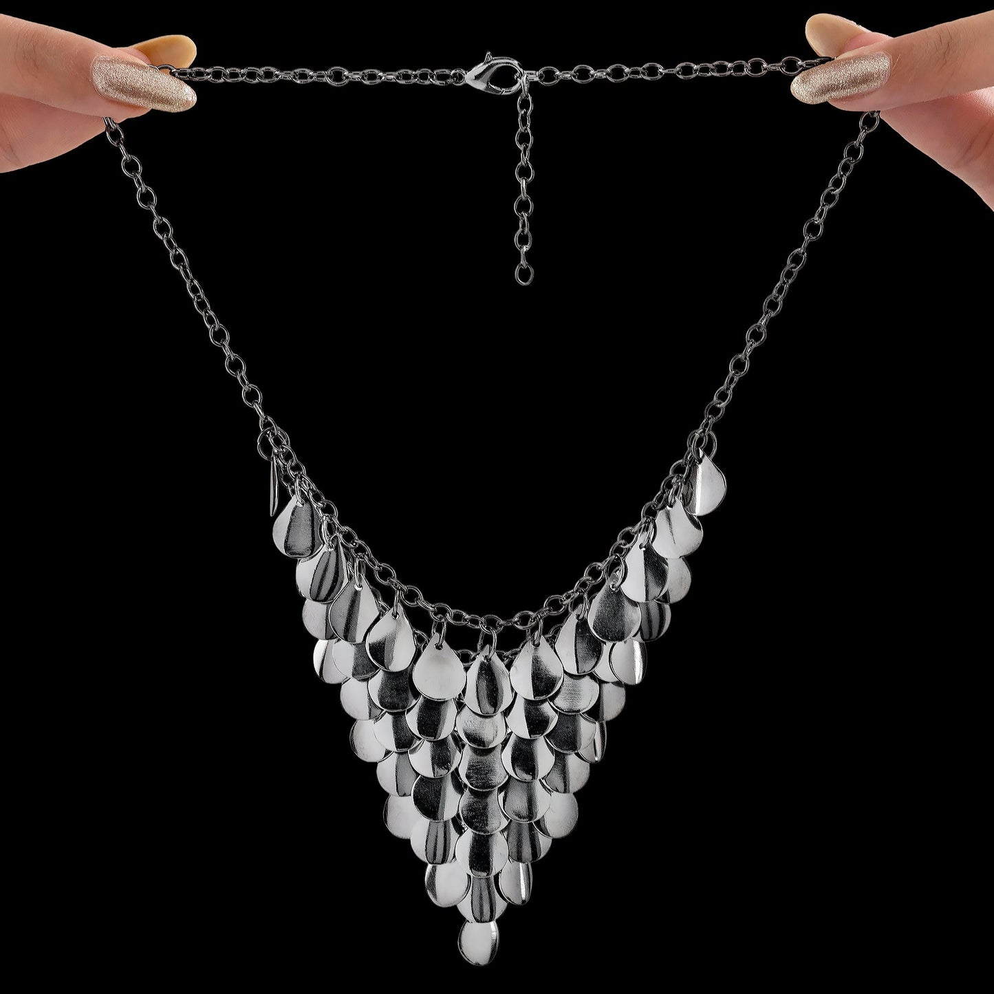 Drop Charm Statement Necklace
