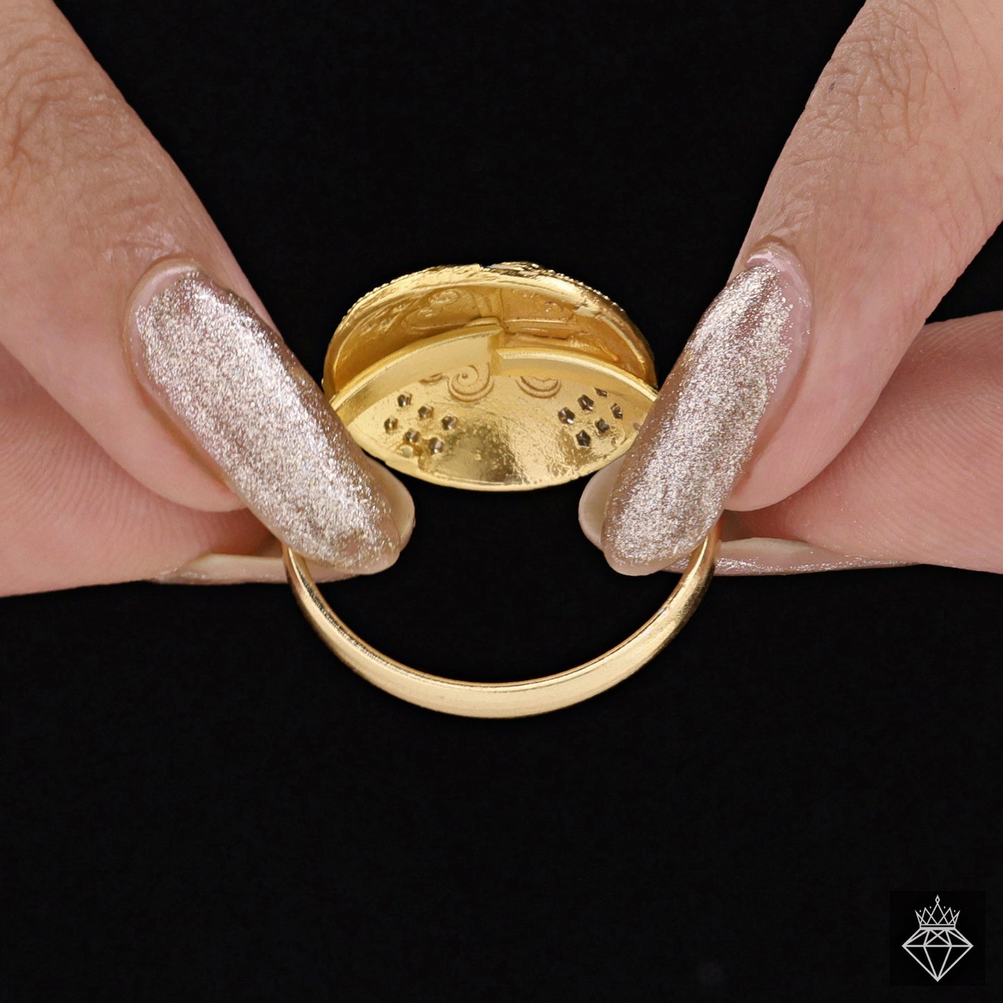Golden Multicoloured Princess Ring (Adjustable Size)