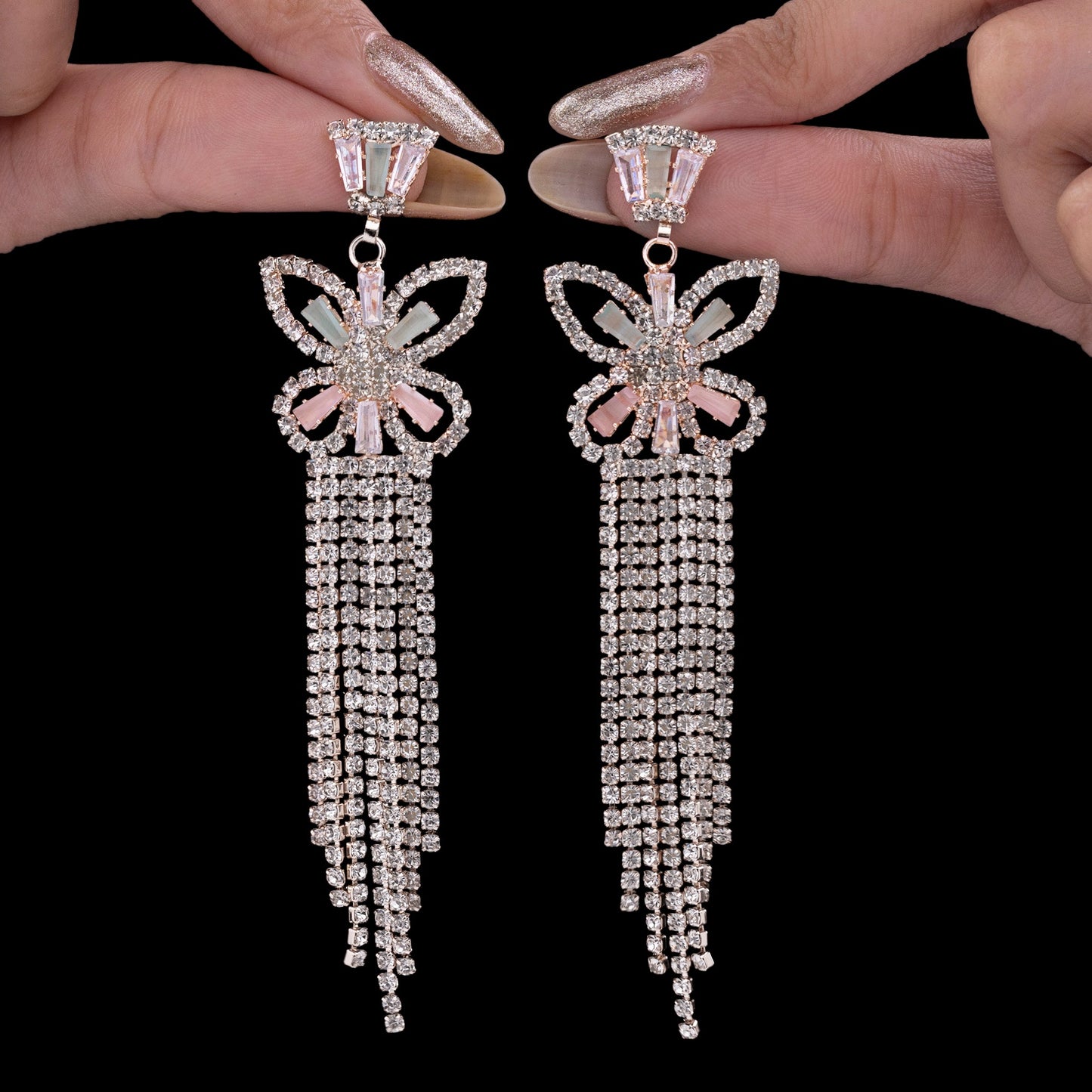 Butterfly Crystal Danglers
