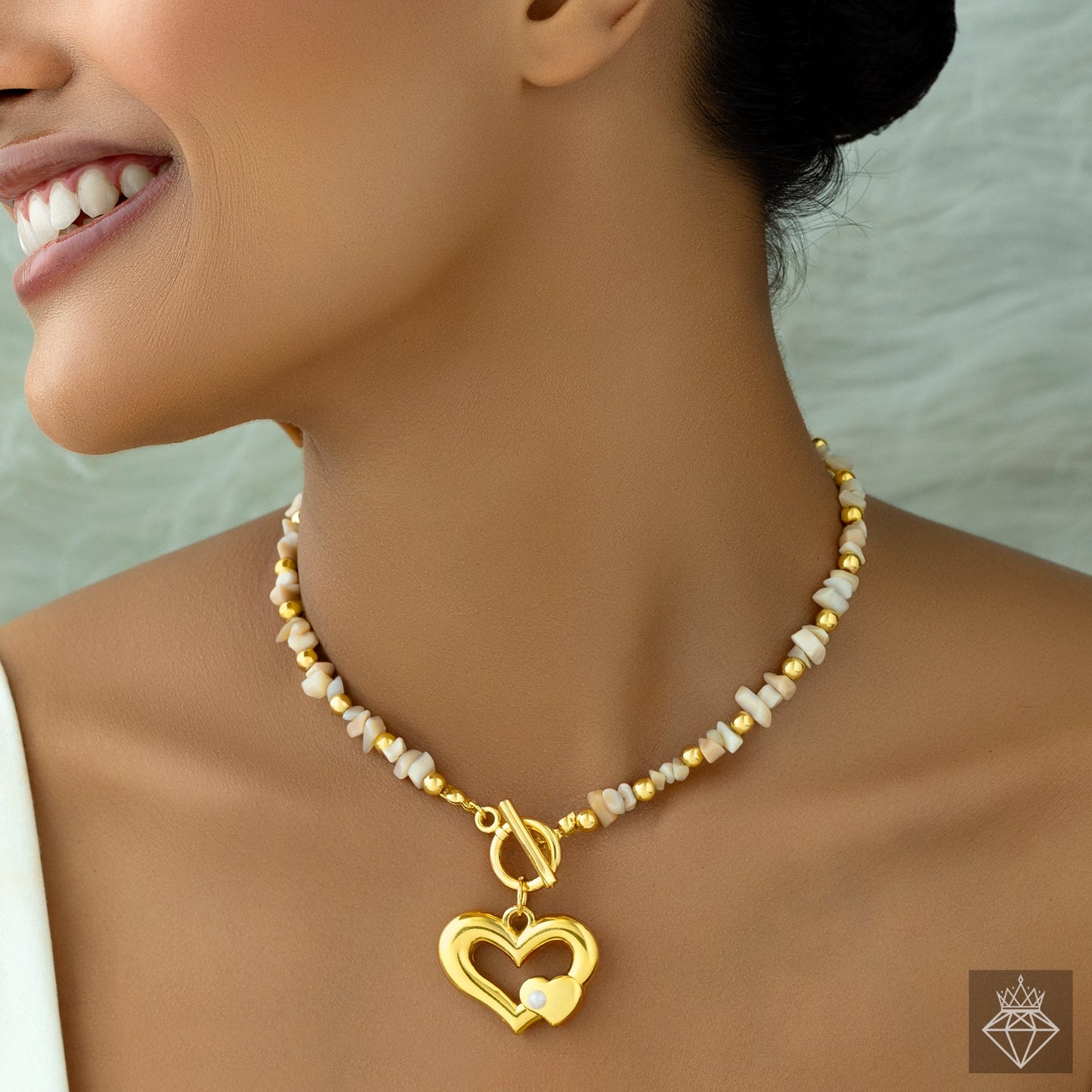 Heart Beaded Necklace