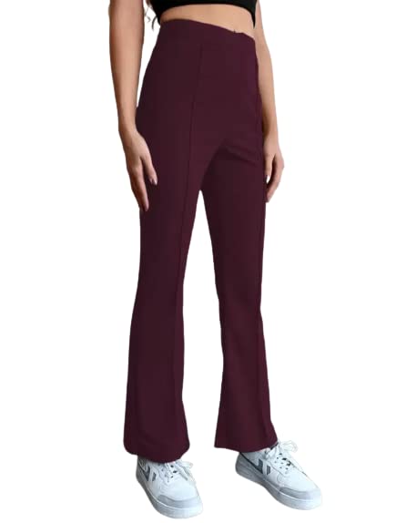 Jinax Women's Relaxed Fit Flat-Front Trousers, Elastic