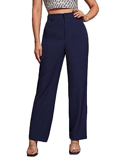 Elendra Women Trouser with Button Closure || Regular fit
