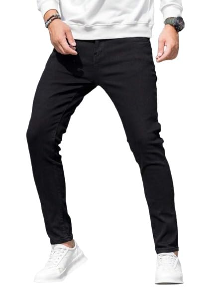 Slim Men Black Jeans