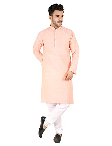 LATEST CHIKAN Men's Cotton Solid Regular Long Kurta