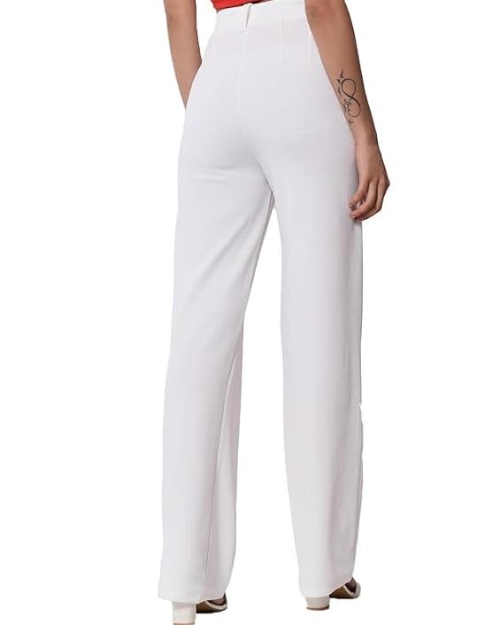 Elendra Women's Polyester Blend Casual Pants