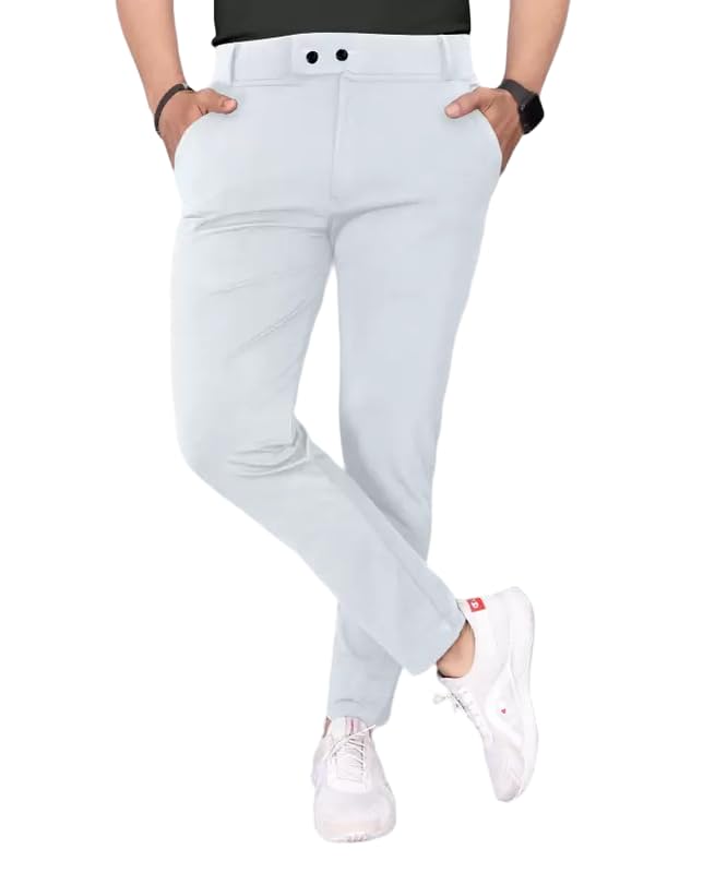 GIBBONTE Men's Lycra Blend Trouser | Trouser for Men
