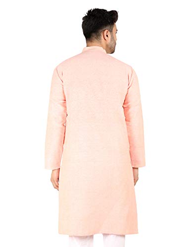 LATEST CHIKAN Men's Cotton Solid Regular Long Kurta