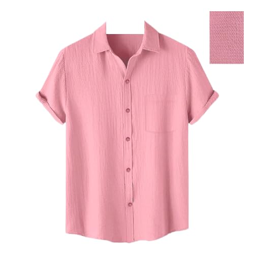 Pinkmint Men's Solid Regular Fit Shirt