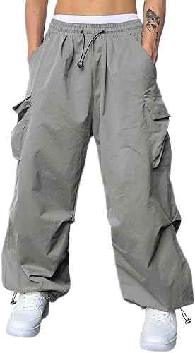 AREAL FASHION Men's Cargo parashuit Trousers