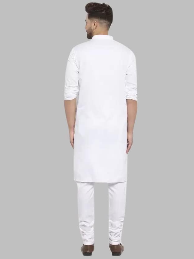 Luxrio Kurta for Men Cotton Blend Long Solid Straight Fit