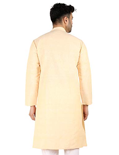 LATEST CHIKAN Men's Cotton Solid Regular Long Kurta