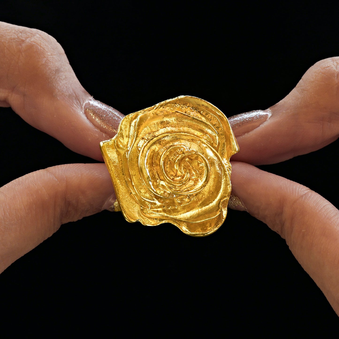 Rose Flower Ring (Adjustable Size)