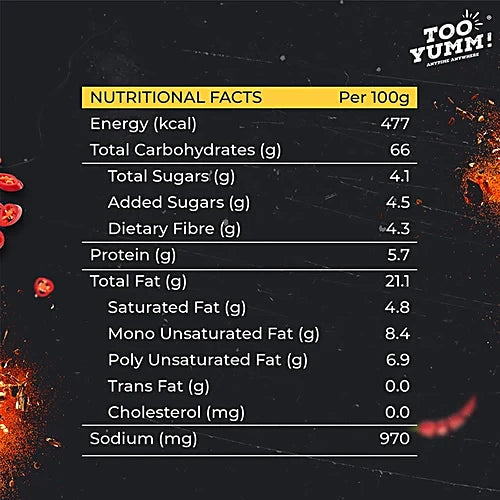 Too Yumm! Spicy Chilli Potato Wafers, 82 g