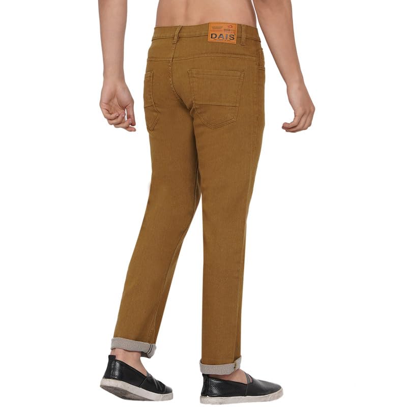 DAIS Men's Stretchable Skinny Fit Mid Rise Jeans
