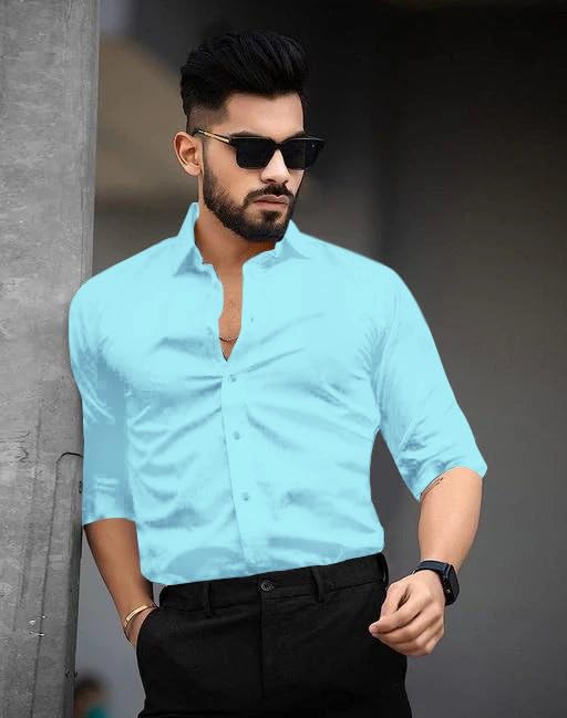 Pinkmint Cotton Spread Collar Long Sleeve Shirt