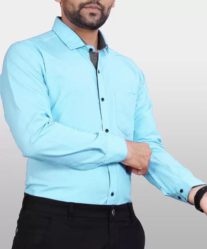 Tee Projekt Shirt for men Cotton Spread Collar Long Sleeve