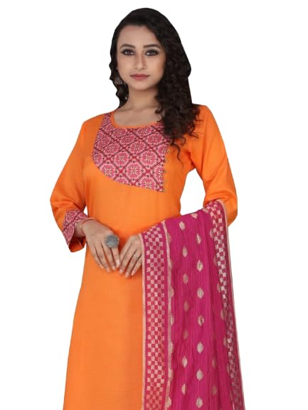 Women Cotton Kurta Set with Dupatta | Pure Cotton
