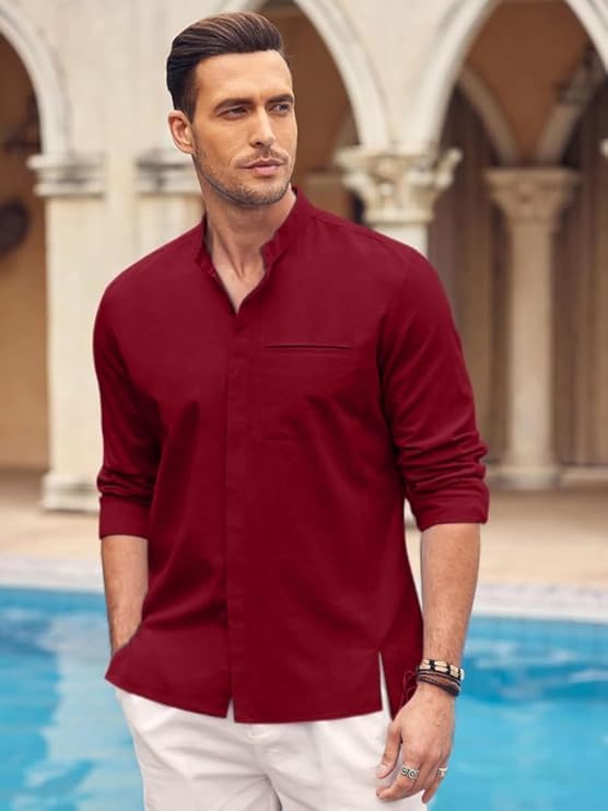 Bellstone Men's Solid Regular Fit Shirt