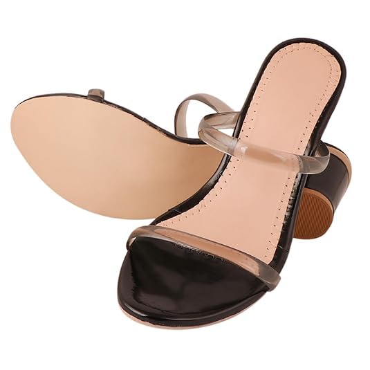ACKNEW Women's Slip-On Flat Sandals, Patent Leather, Casual Summer Slides