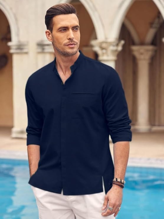 Bellstone Men's Solid Regular Fit Shirt