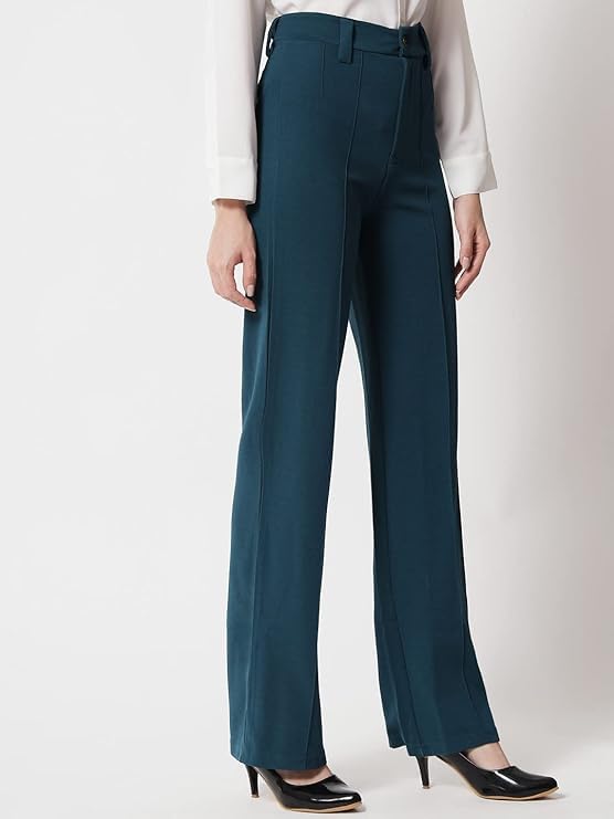 Elendra Women's Polyester Blend Casual Pants