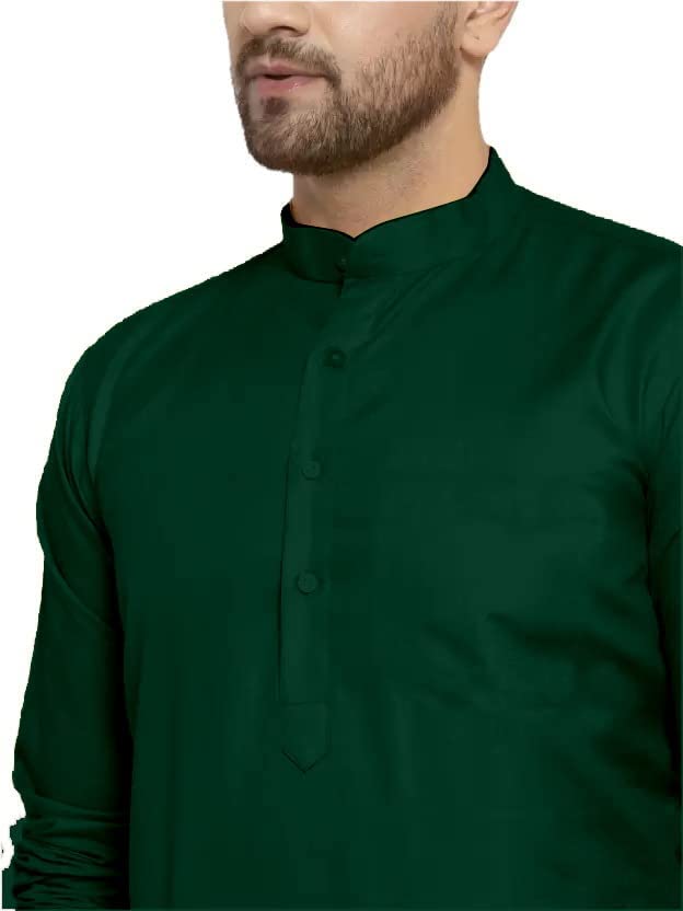 Luxrio Kurta for Men Cotton Blend Long Solid Straight Fit