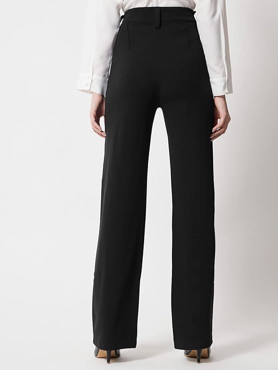 Elendra Women's Polyester Blend Casual Pants