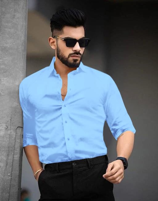 Pinkmint Cotton Spread Collar Long Sleeve Shirt