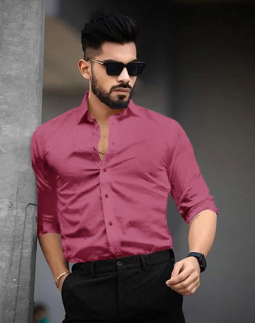 Pinkmint Cotton Spread Collar Long Sleeve Shirt