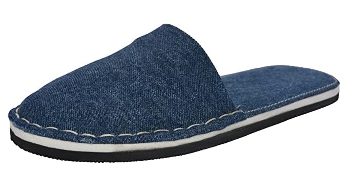 Black Denim super soft and comfortable Slippers - alphahostel.in