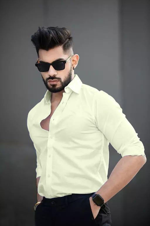 Pinkmint Cotton Spread Collar Long Sleeve Shirt