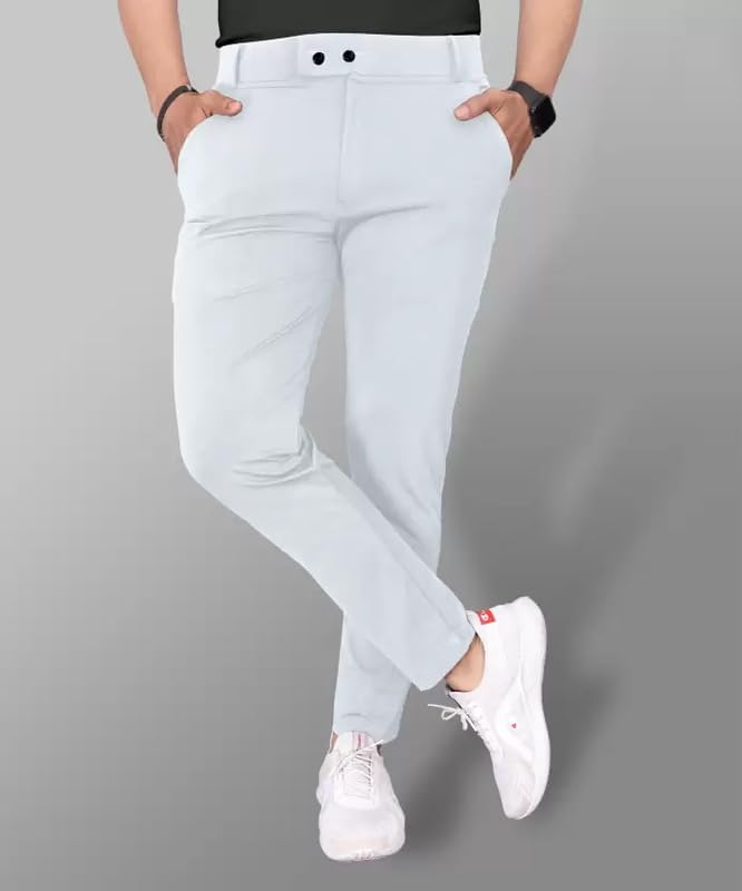 GIBBONTE Men's Lycra Blend Trouser | Trouser for Men