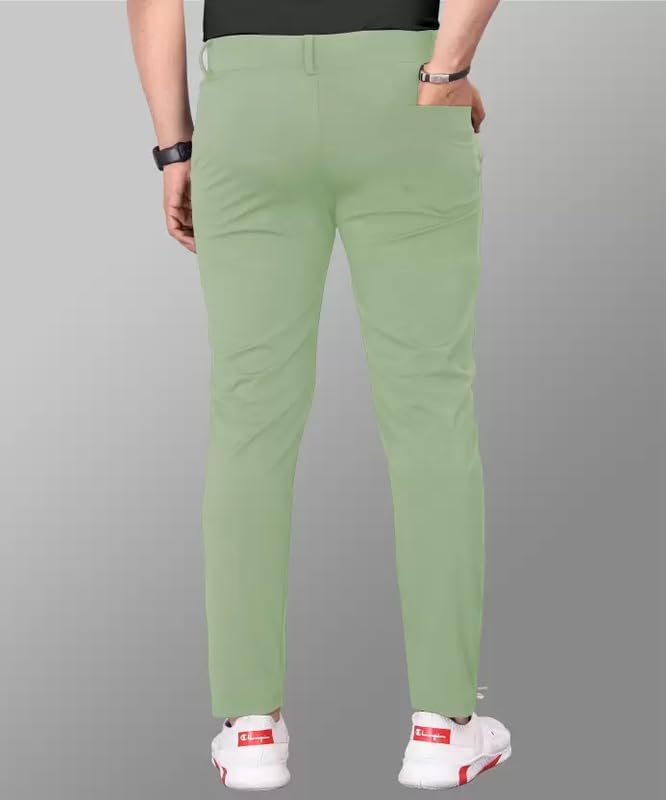 GIBBONTE Men's Lycra Blend Trouser | Trouser for Men