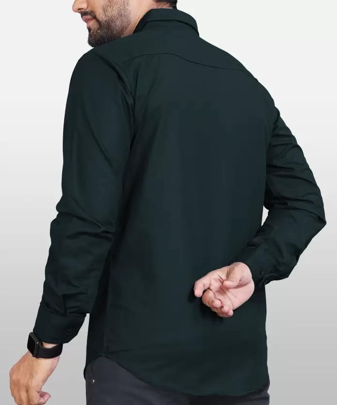 Tee Projekt Shirt for men Cotton Spread Collar Long Sleeve