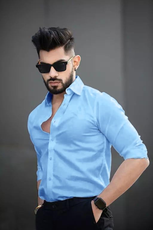 Pinkmint Cotton Spread Collar Long Sleeve Shirt