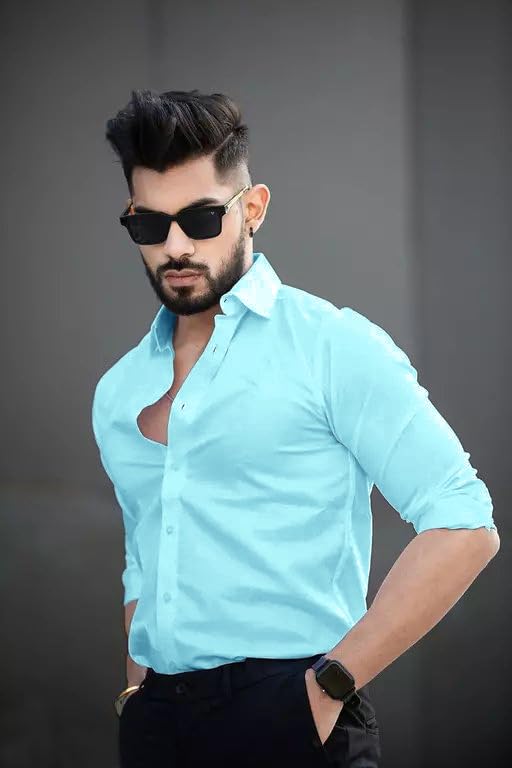 Pinkmint Cotton Spread Collar Long Sleeve Shirt
