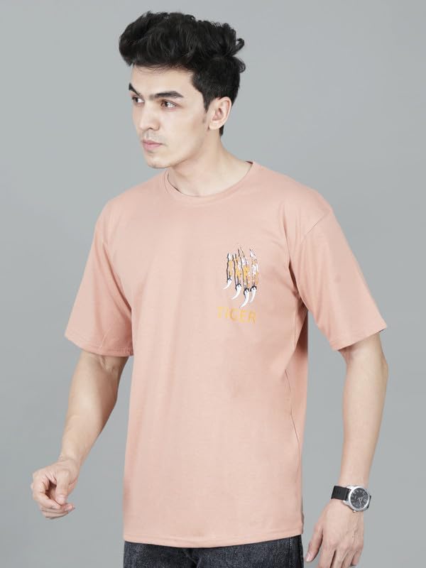 London Hills Men's Cotton Oversized Fit Casual Printed
