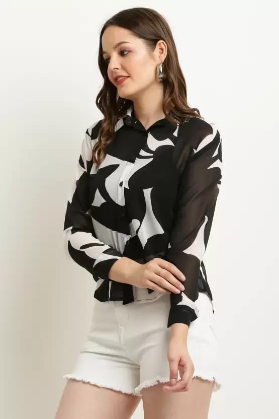 JC JUMMY COUTURE Casual Regular Sleeves Printed
