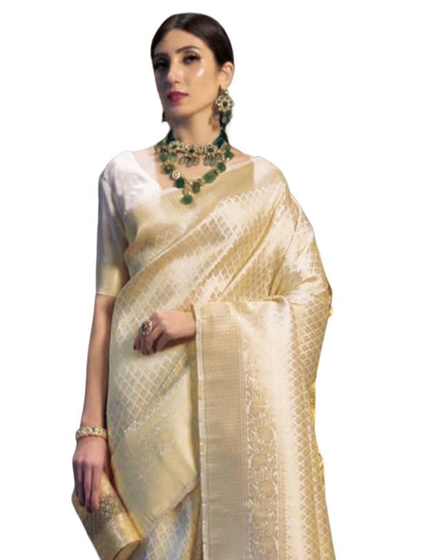 Women's Kanjivaram Soft Silk Blouse Piece For Wedding