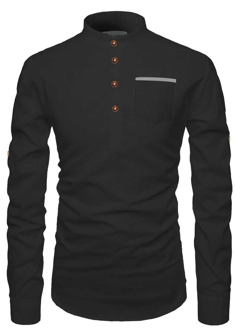TrendiVastra Men's Cotton Blend Fabric Full Sleeve