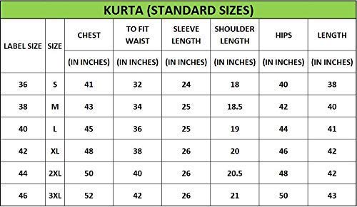 Enmozz Men's Plain Solid Cotton Blend Kurta