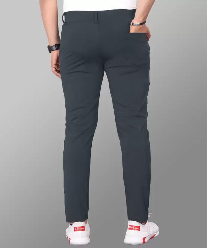 GIBBONTE Men's Lycra Blend Trouser | Trouser for Men