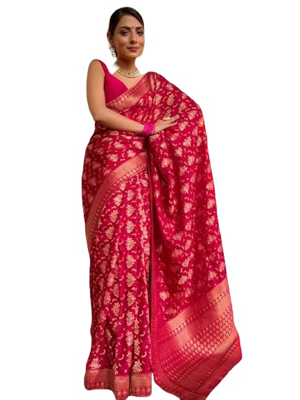 Women's Banarasi Kanjivaram Jacquard Art Silk Saree