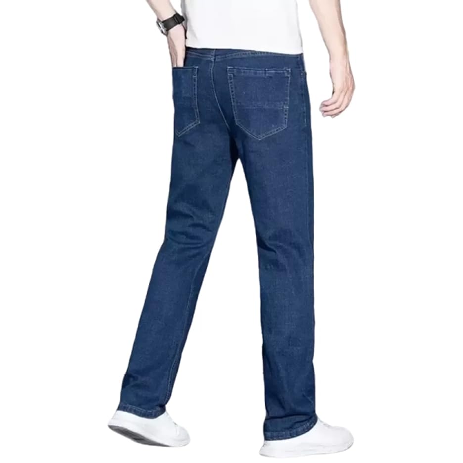 Comfits Regular Fit Dark Blue Denim Jeans, Classic