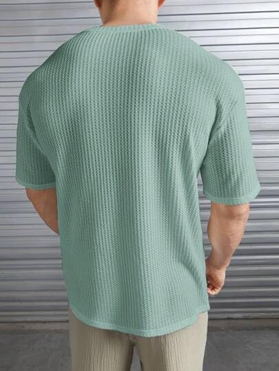O3e Mens Solid Dotted Unique Design Oversized