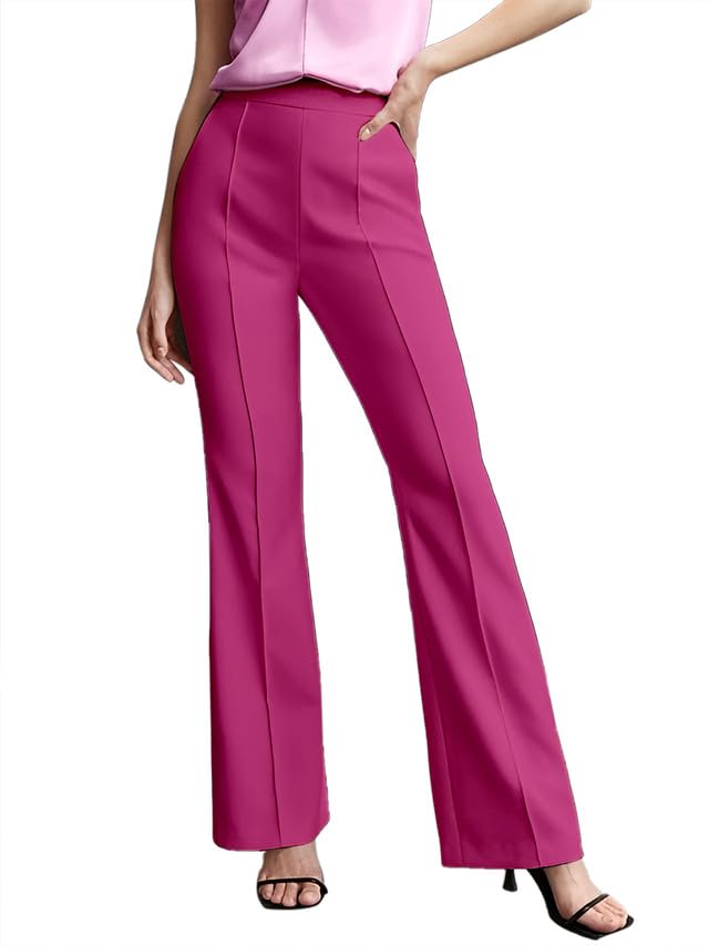 SIRIL Women's Regular Fit Mid Rise Trouser