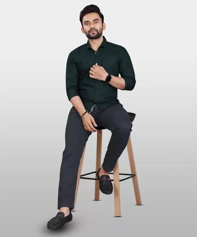 Tee Projekt Shirt for men Cotton Spread Collar Long Sleeve